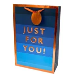 Blue and Bronze Gift Bag Xtra Large