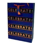 Blue and Bronze Gift Bag Xtra Large - Image 2