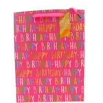 Embossed, Birthday Gift Bag Large
