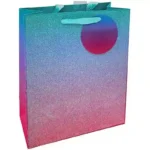 Glitter Ombre Gift Bag Med