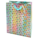 Iridescent Bday Gift Bag Large