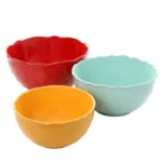 Pioneer Woman, Floral Microwavable Bowl 3 Piece Set