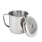 Stainless, Steel Mug With Lid (10cm)
