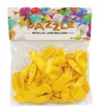 Dazzle, Yellow Balloons (5" 25 Pieces)