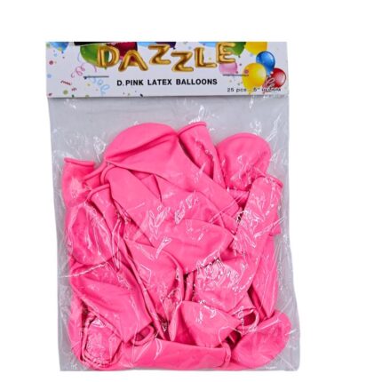 Dazzle, Pink Balloons 5" (25 Pieces)