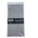 Plastic Table Cover Silver (54"x 108")