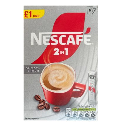 Nescafe 2-In-1 Smooth & Rich (6 Pack)